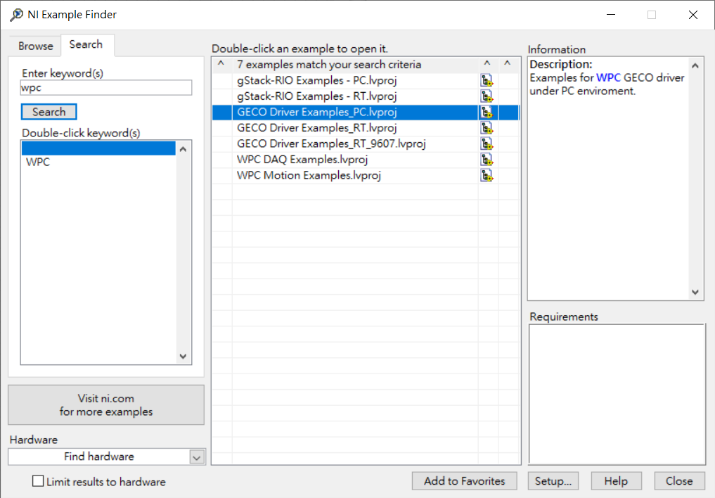 geco_driver_search
