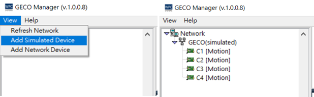 Add Simulated Device