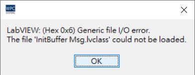 Generic file I/O error message 1