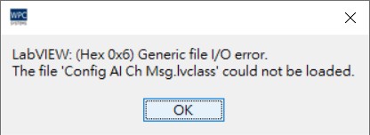 Generic file I/O error message 2