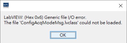 Generic file I/O error message 3