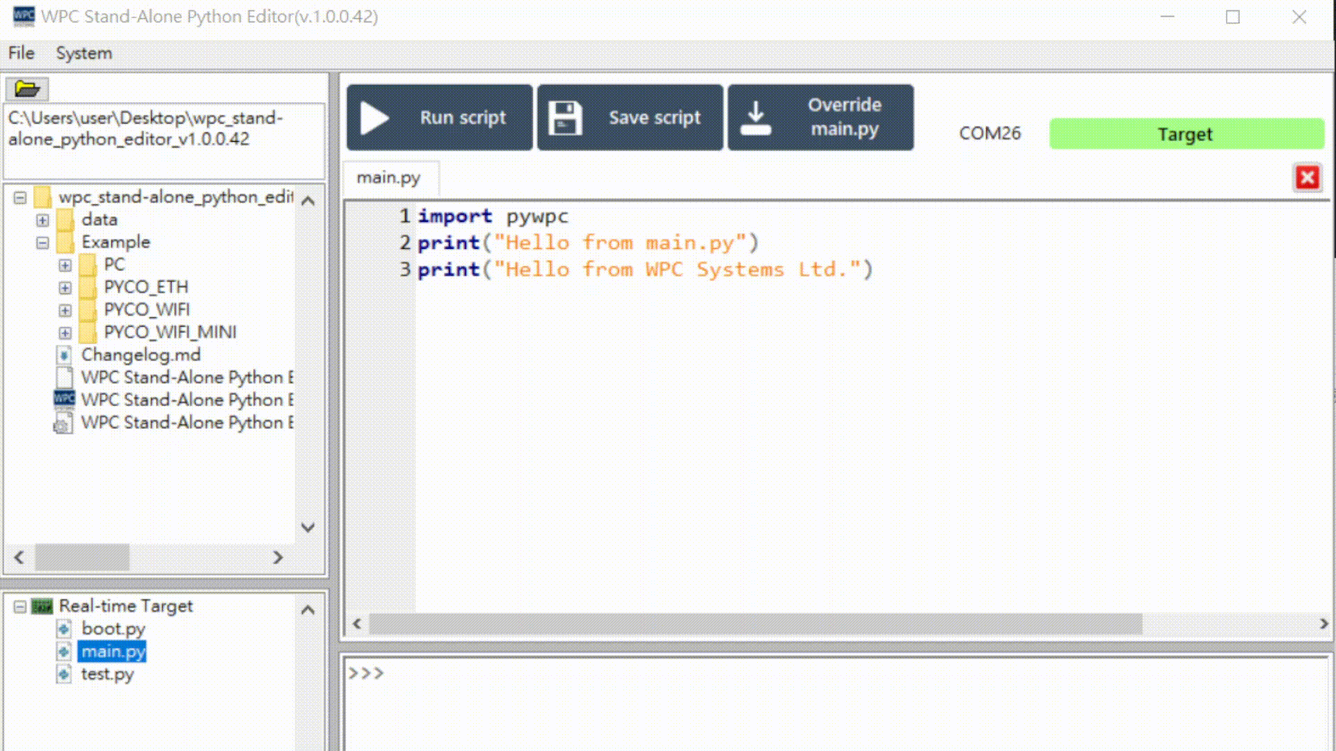 stand_alone_editor_run_script